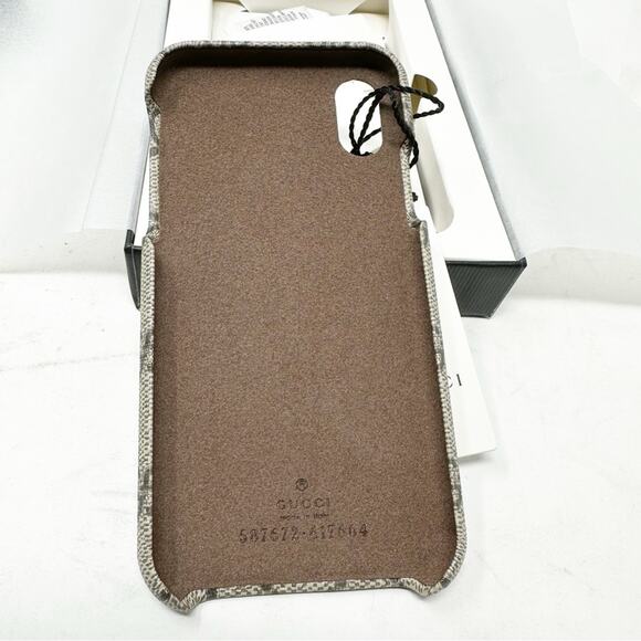 GUCCI GG Supreme Leather iPhone X Phone Case NWT - Picture 4 of 8
